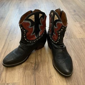 Sam Edelman Navy Cowboy boot, size 6